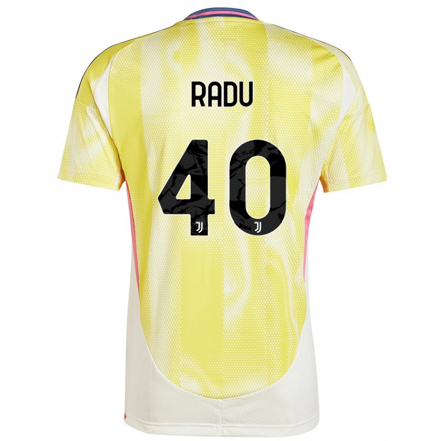 Mujer Fútbol Camiseta Riccardo Radu #40 Amarillo Solar 2ª Equipación 2024/25 Perú