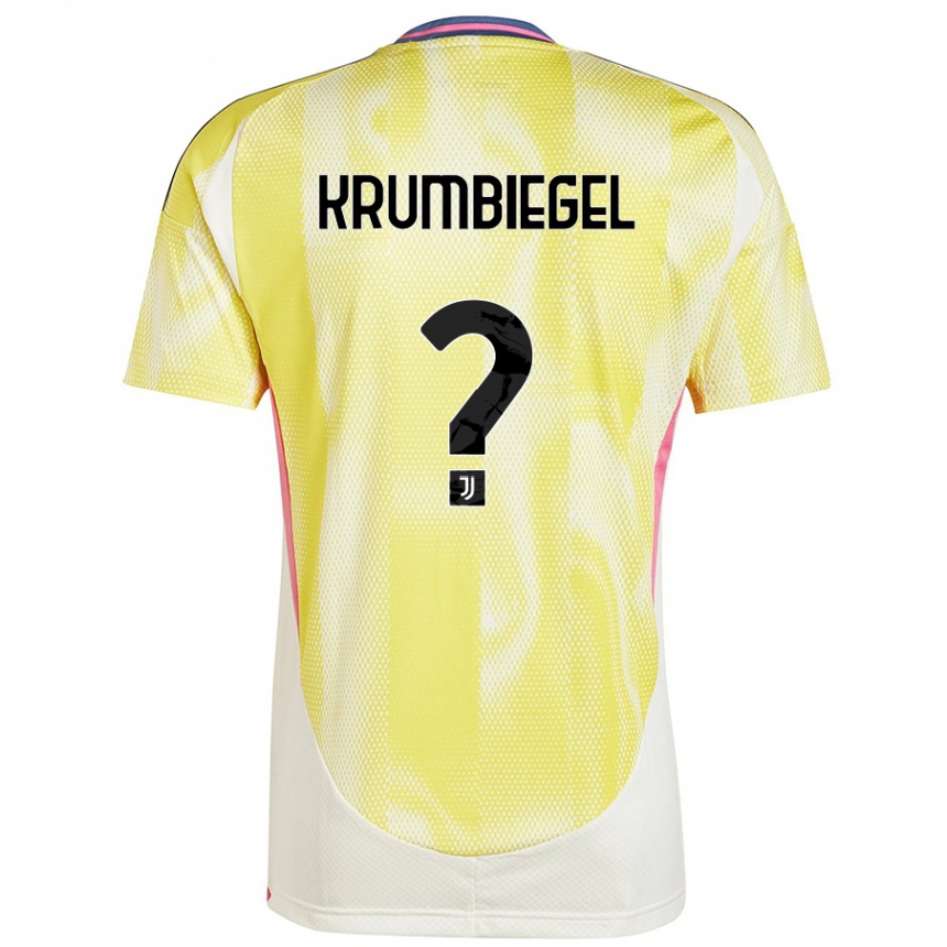 Mujer Fútbol Camiseta Paulina Krumbiegel #0 Amarillo Solar 2ª Equipación 2024/25 Perú