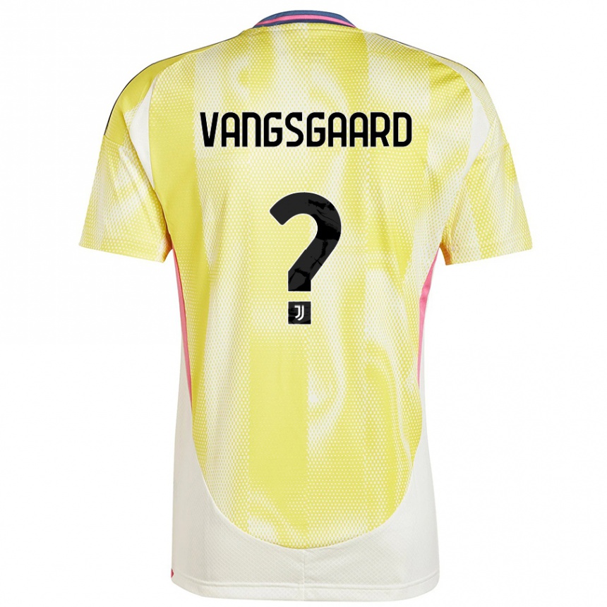 Mujer Fútbol Camiseta Amalie Vangsgaard #0 Amarillo Solar 2ª Equipación 2024/25 Perú