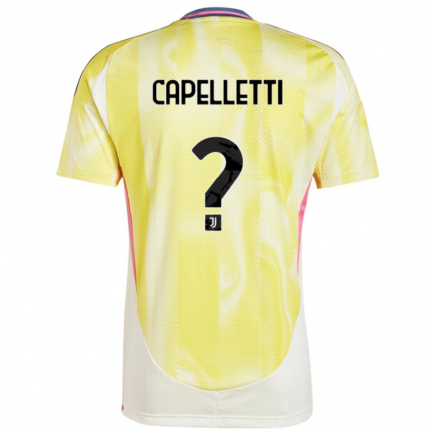 Mujer Fútbol Camiseta Alessia Capelletti #0 Amarillo Solar 2ª Equipación 2024/25 Perú