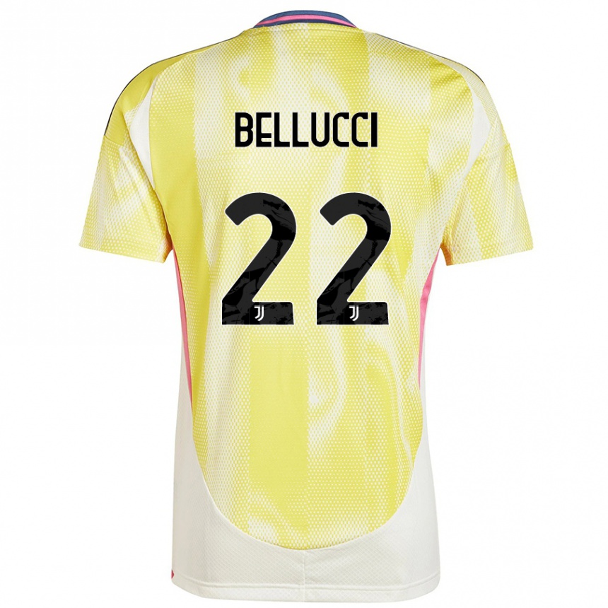 Mujer Fútbol Camiseta Melissa Bellucci #22 Amarillo Solar 2ª Equipación 2024/25 Perú