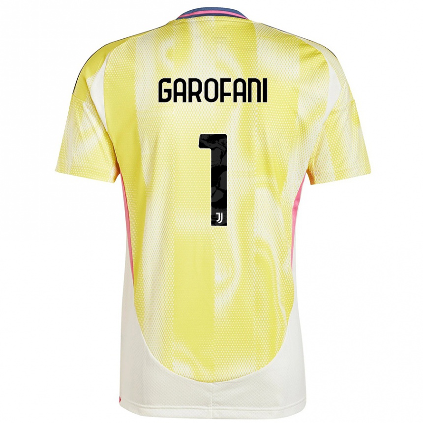 Mujer Fútbol Camiseta Giovanni Garofani #1 Amarillo Solar 2ª Equipación 2024/25 Perú