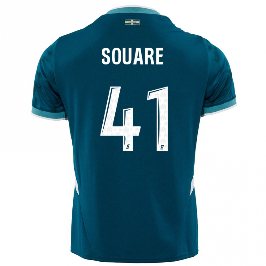 Mujer Fútbol Camiseta Cheick Souare #41 Azul Turquesa 2ª Equipación 2024/25 Perú