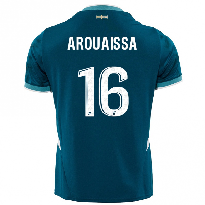 Mujer Fútbol Camiseta Ines Arouaissa #16 Azul Turquesa 2ª Equipación 2024/25 Perú