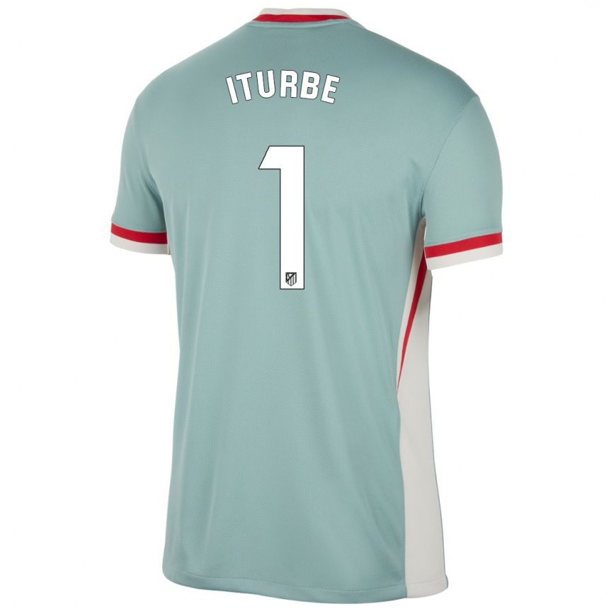 Mujer Fútbol Camiseta Alejandro Iturbe #1 Beige Claro Azul 2ª Equipación 2024/25 Perú