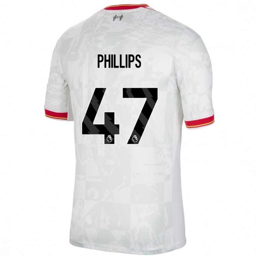 Mujer Fútbol Camiseta Nathaniel Phillips #47 Blanco Rojo Negro Equipación Tercera 2024/25 Perú