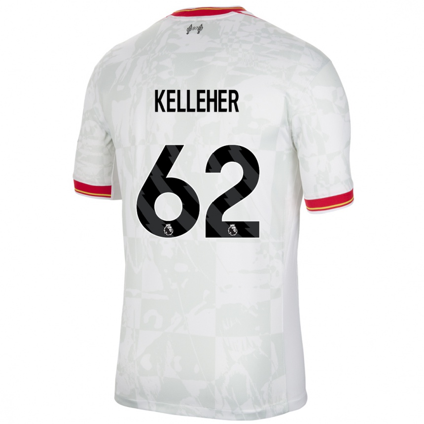 Mujer Fútbol Camiseta Caoimhin Kelleher #62 Blanco Rojo Negro Equipación Tercera 2024/25 Perú