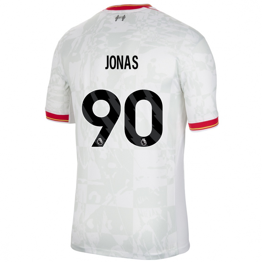 Mujer Fútbol Camiseta Lee Jonas #90 Blanco Rojo Negro Equipación Tercera 2024/25 Perú