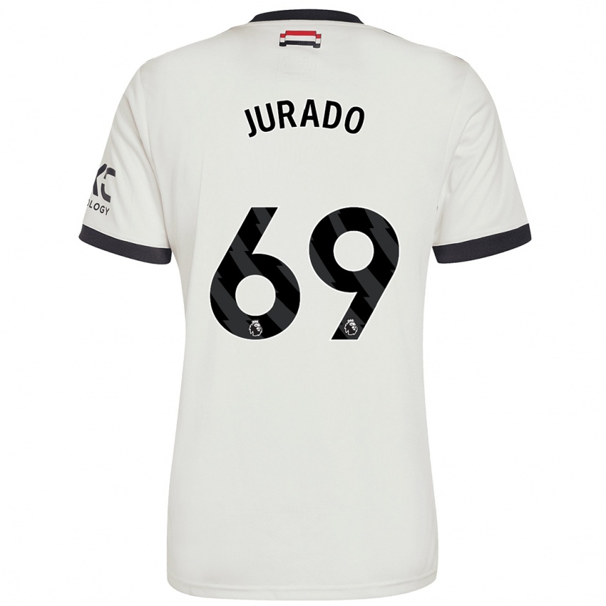 Mujer Fútbol Camiseta Marc Jurado #69 Blanquecino Equipación Tercera 2024/25 Perú