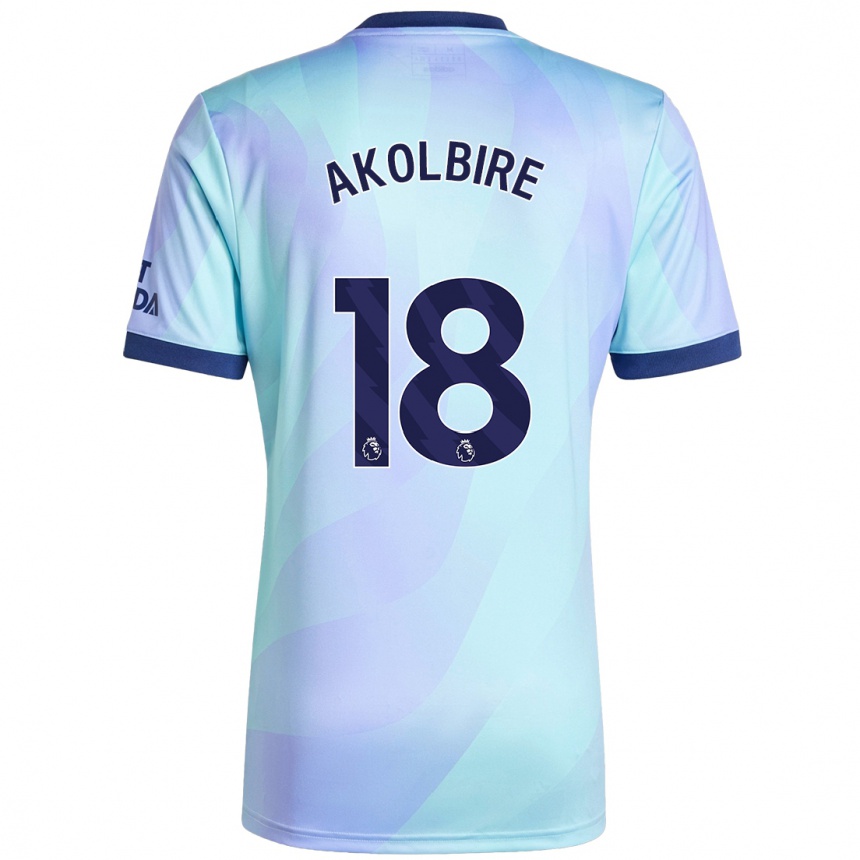 Mujer Fútbol Camiseta Bless Akolbire #18 Agua Equipación Tercera 2024/25 Perú