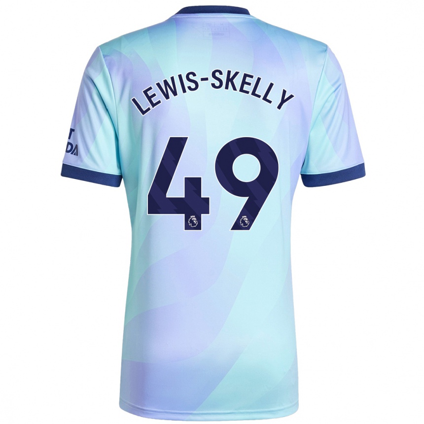 Mujer Fútbol Camiseta Myles Lewis-Skelly #49 Agua Equipación Tercera 2024/25 Perú