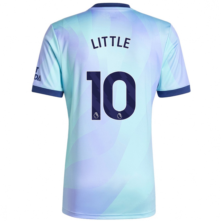 Mujer Fútbol Camiseta Kim Little #10 Agua Equipación Tercera 2024/25 Perú