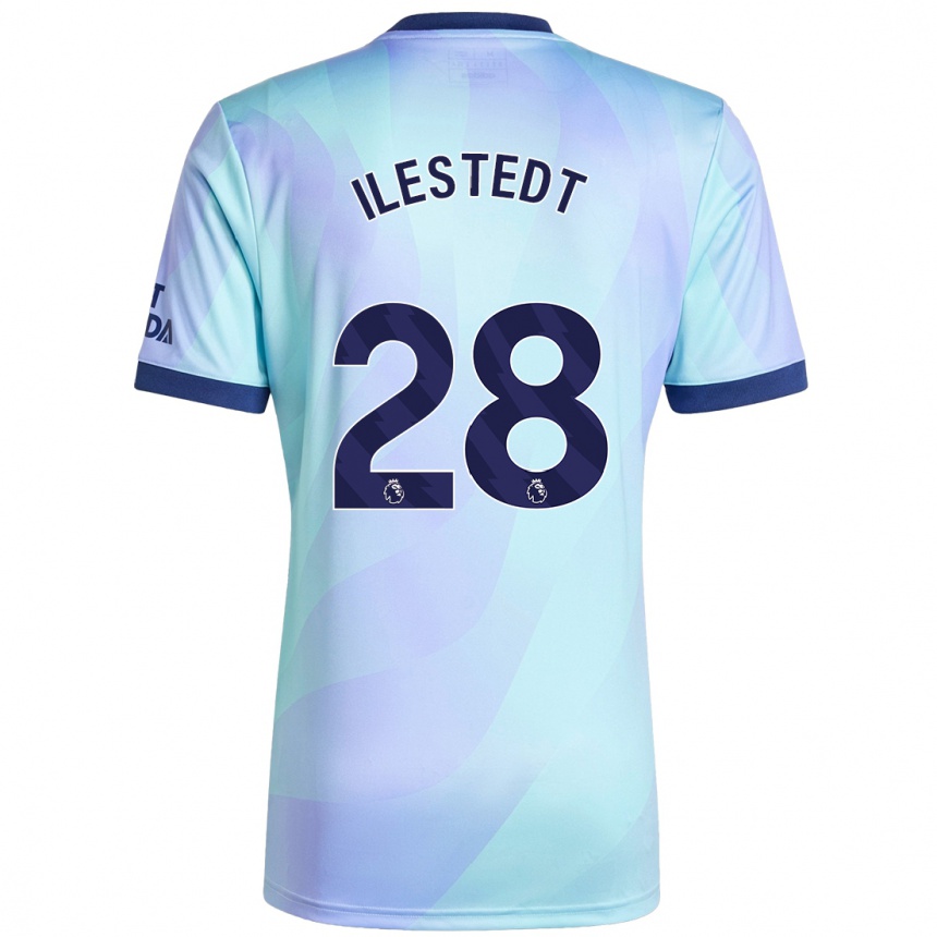 Mujer Fútbol Camiseta Amanda Ilestedt #28 Agua Equipación Tercera 2024/25 Perú