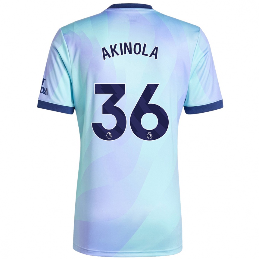 Mujer Fútbol Camiseta Tim Akinola #36 Agua Equipación Tercera 2024/25 Perú