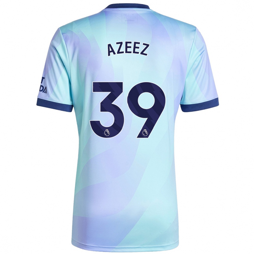 Mujer Fútbol Camiseta Miguel Azeez #39 Agua Equipación Tercera 2024/25 Perú