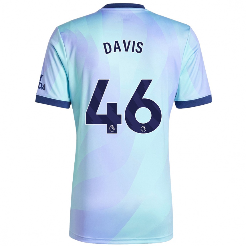 Mujer Fútbol Camiseta Timi Davis #46 Agua Equipación Tercera 2024/25 Perú