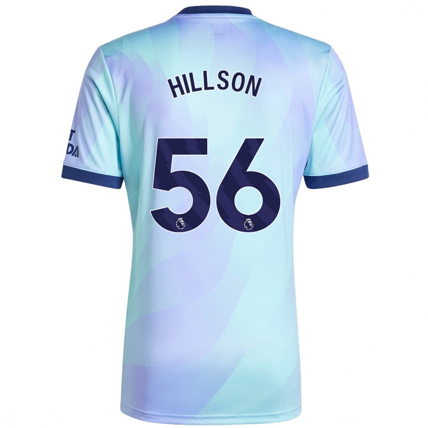 Mujer Fútbol Camiseta James Hillson #56 Agua Equipación Tercera 2024/25 Perú