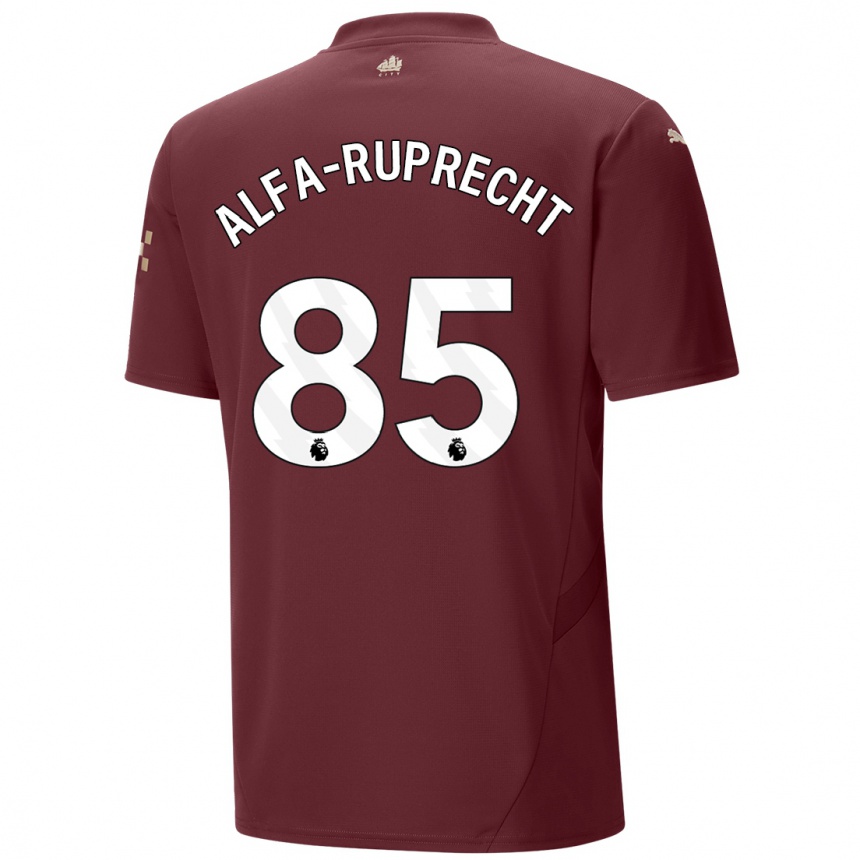 Mujer Fútbol Camiseta Farid Alfa-Ruprecht #85 Granate Equipación Tercera 2024/25 Perú