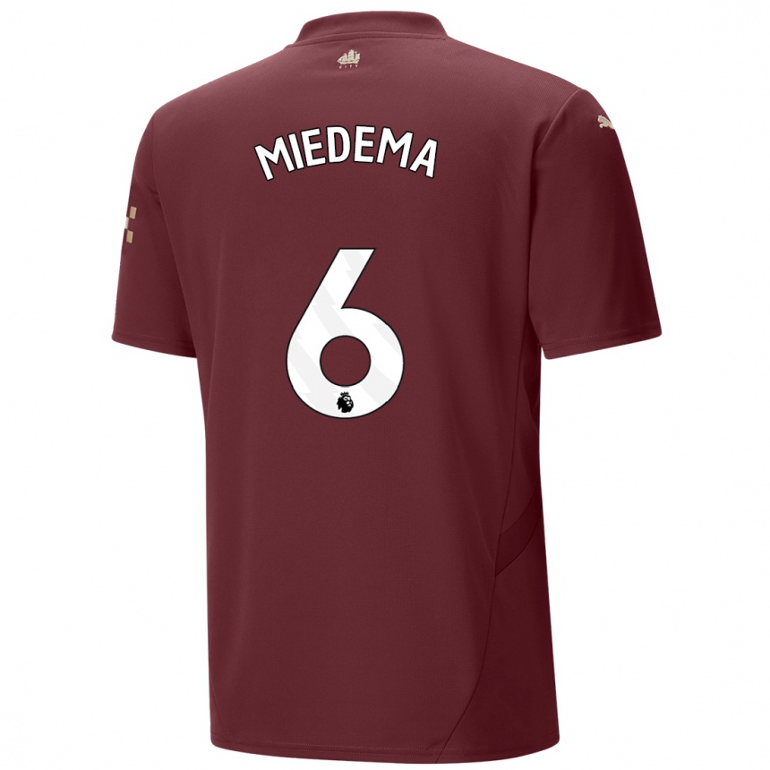 Mujer Fútbol Camiseta Vivianne Miedema #6 Granate Equipación Tercera 2024/25 Perú