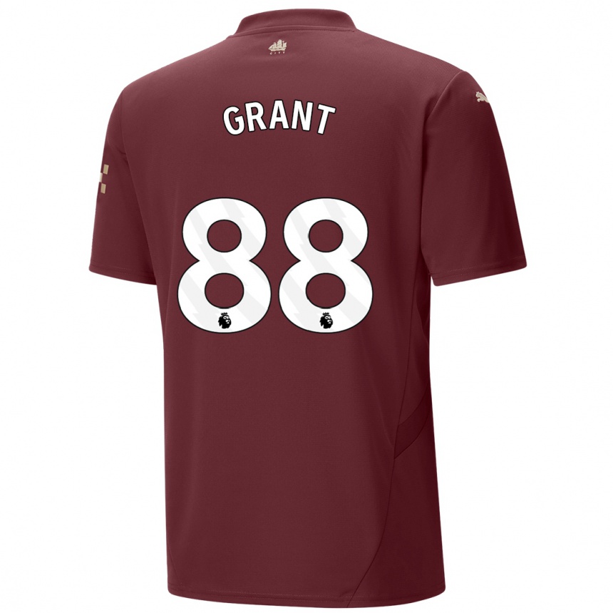 Mujer Fútbol Camiseta True Grant #88 Granate Equipación Tercera 2024/25 Perú