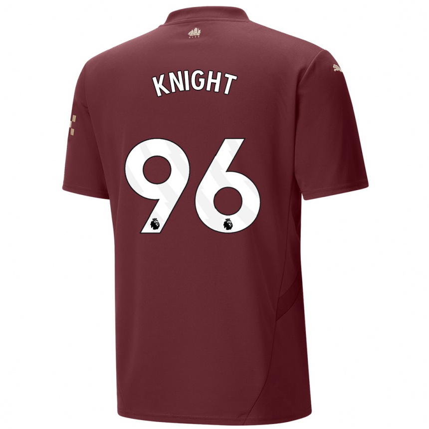 Mujer Fútbol Camiseta Ben Knight #96 Granate Equipación Tercera 2024/25 Perú