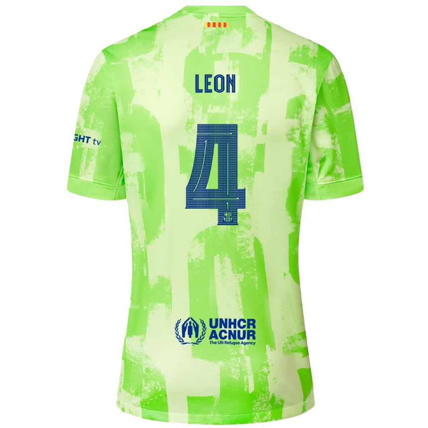 Mujer Fútbol Camiseta Maria Pilar Leon #4 Lima Equipación Tercera 2024/25 Perú