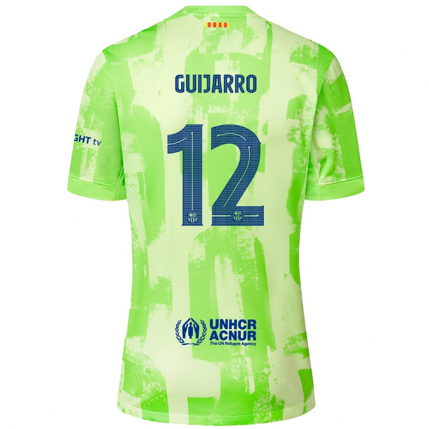 Mujer Fútbol Camiseta Patricia Guijarro #12 Lima Equipación Tercera 2024/25 Perú