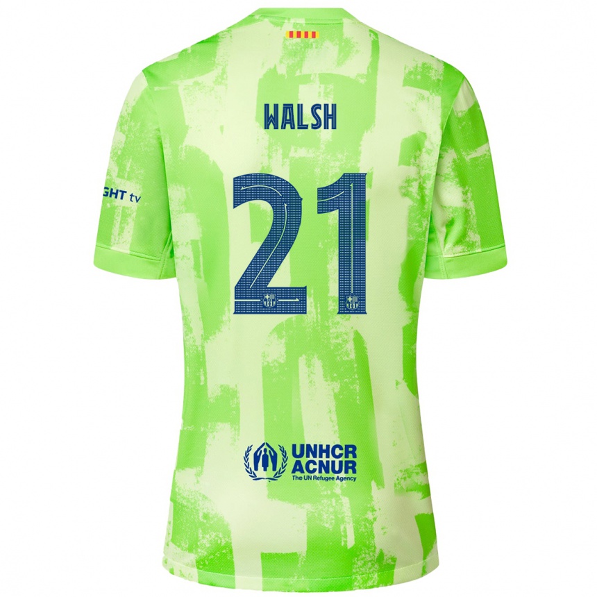 Mujer Fútbol Camiseta Keira Walsh #21 Lima Equipación Tercera 2024/25 Perú