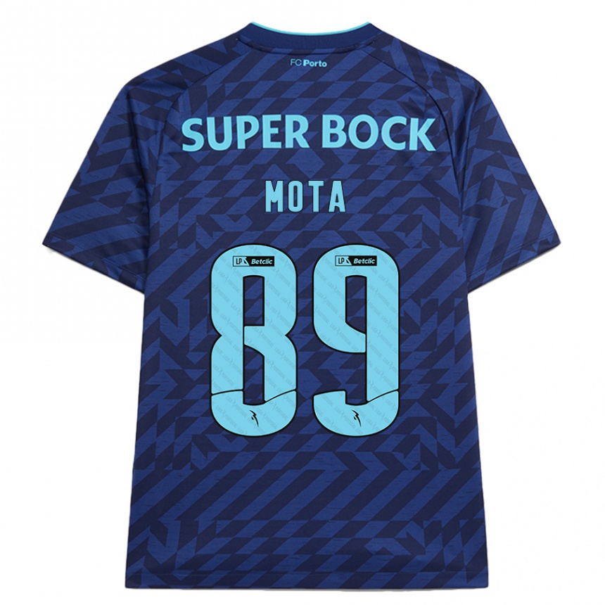 Mujer Fútbol Camiseta Luís Mota #89 Azul Marino Equipación Tercera 2024/25 Perú