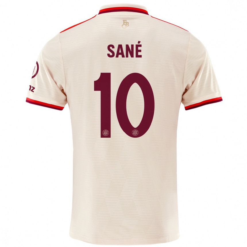 Mujer Fútbol Camiseta Leroy Sane #10 Lino Equipación Tercera 2024/25 Perú