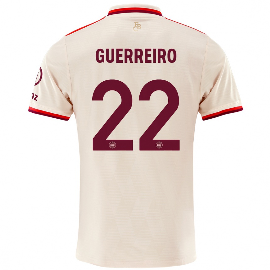 Mujer Fútbol Camiseta Raphaël Guerreiro #22 Lino Equipación Tercera 2024/25 Perú