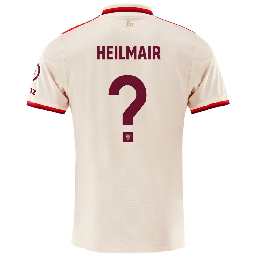 Mujer Fútbol Camiseta Hannes Heilmair #0 Lino Equipación Tercera 2024/25 Perú