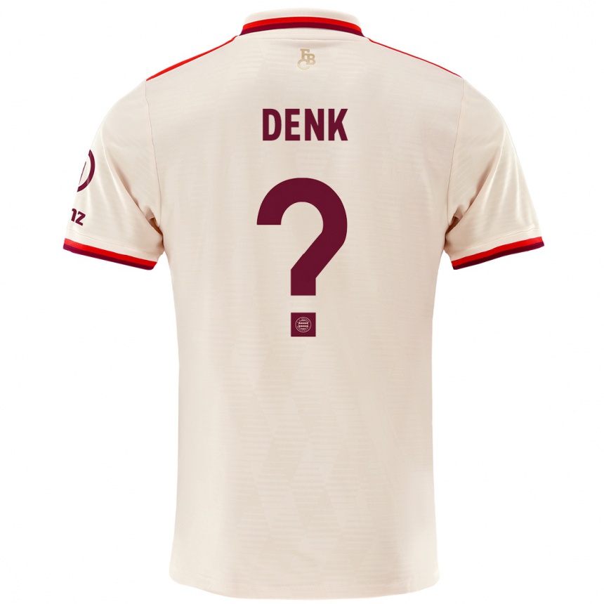 Mujer Fútbol Camiseta Luca Denk #0 Lino Equipación Tercera 2024/25 Perú