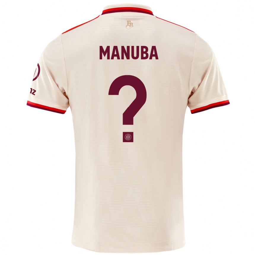 Mujer Fútbol Camiseta Vincent Manuba #0 Lino Equipación Tercera 2024/25 Perú