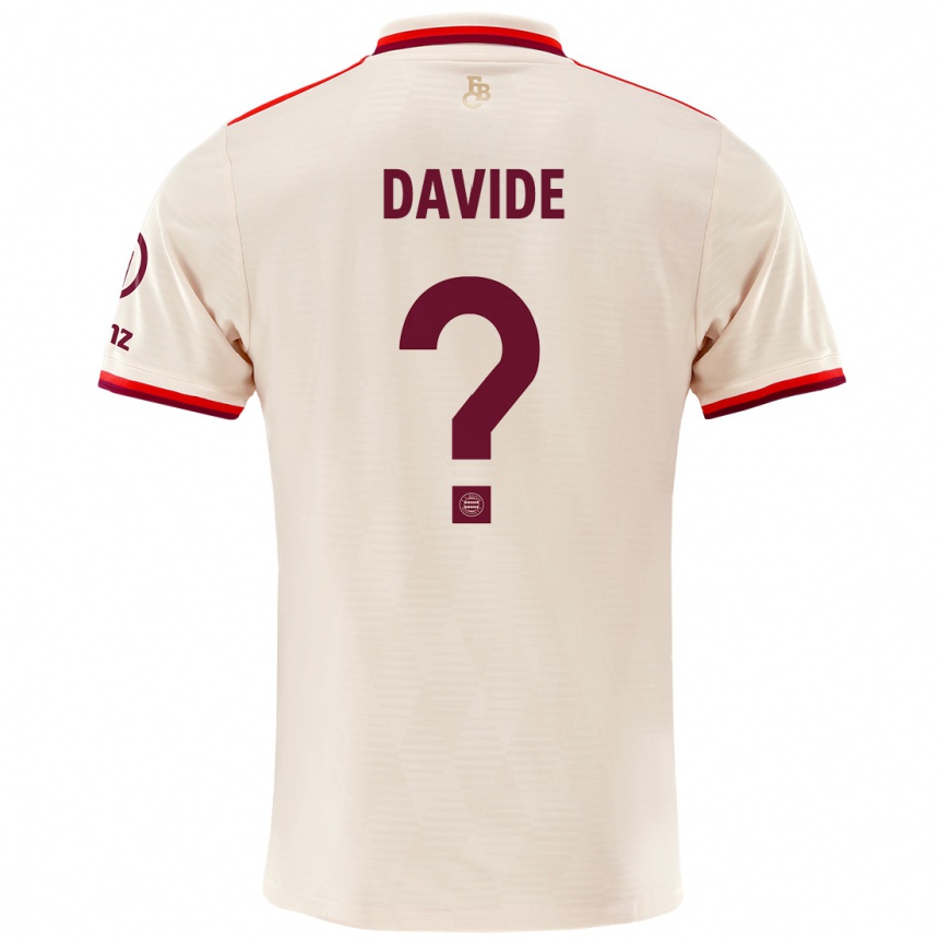 Mujer Fútbol Camiseta Davide Dell'erba #0 Lino Equipación Tercera 2024/25 Perú