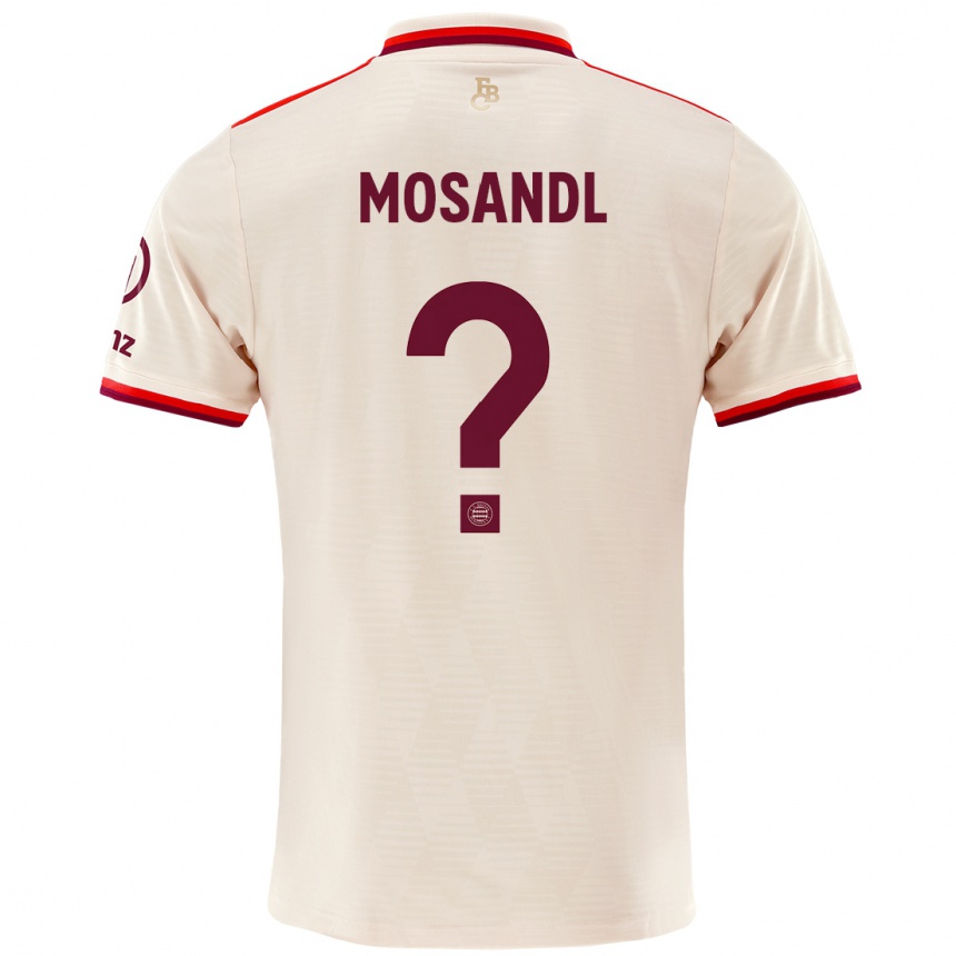 Mujer Fútbol Camiseta Moritz Mosandl #0 Lino Equipación Tercera 2024/25 Perú