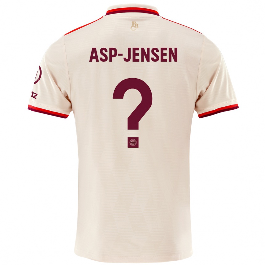 Mujer Fútbol Camiseta Jonathan Asp-Jensen #0 Lino Equipación Tercera 2024/25 Perú