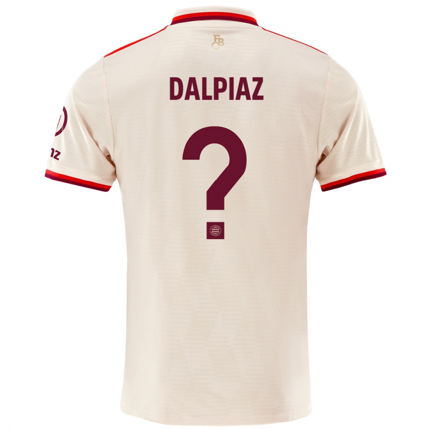 Mujer Fútbol Camiseta Magnus Dalpiaz #0 Lino Equipación Tercera 2024/25 Perú