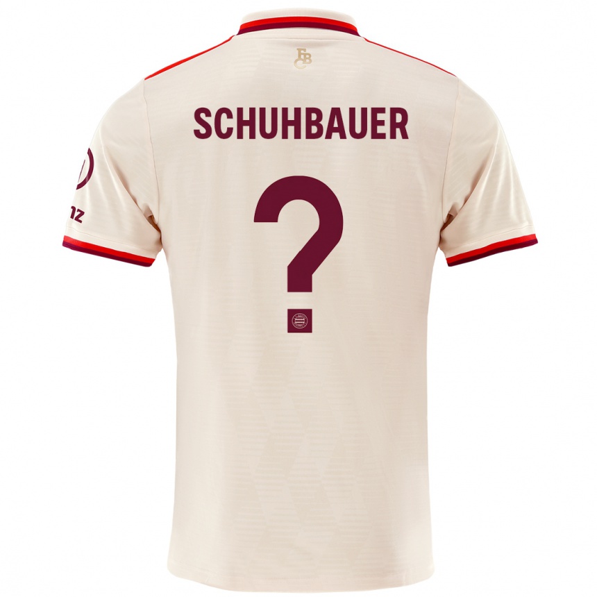 Mujer Fútbol Camiseta Maximilian Schuhbauer #0 Lino Equipación Tercera 2024/25 Perú