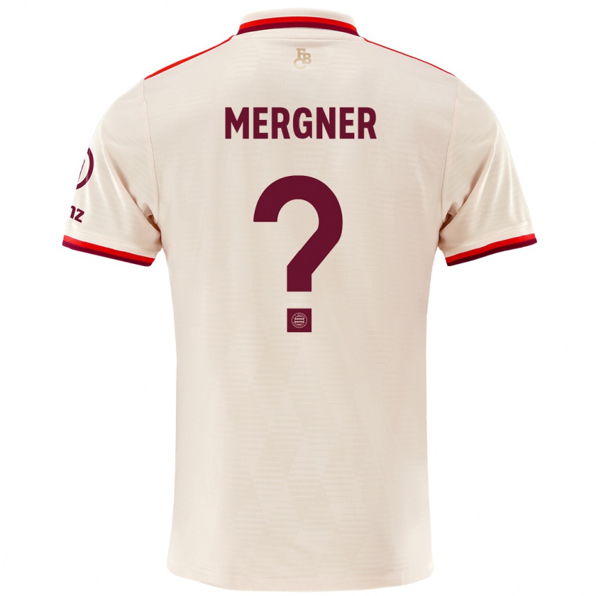 Mujer Fútbol Camiseta Max Mergner #0 Lino Equipación Tercera 2024/25 Perú