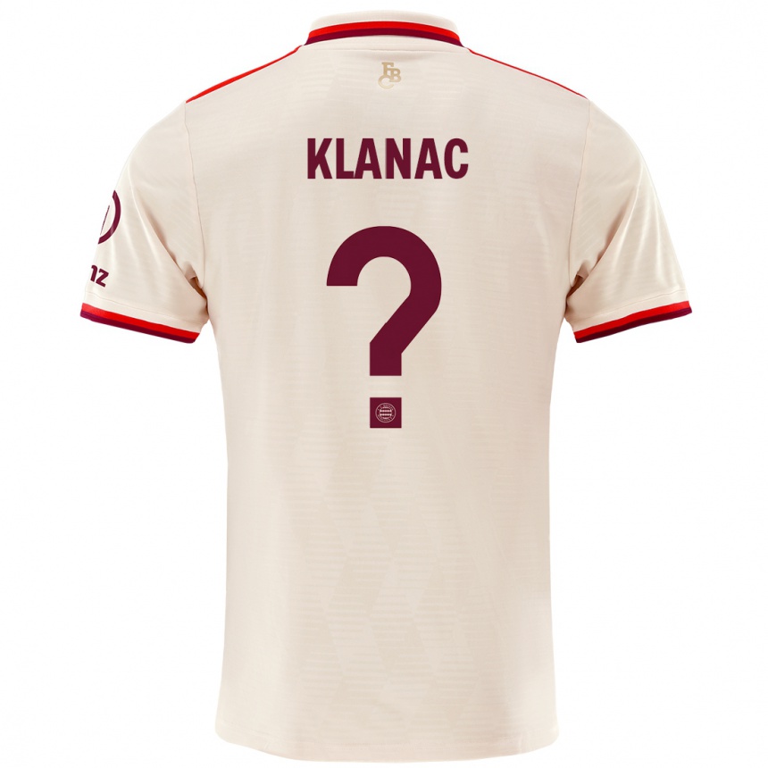 Mujer Fútbol Camiseta Leon Klanac #0 Lino Equipación Tercera 2024/25 Perú