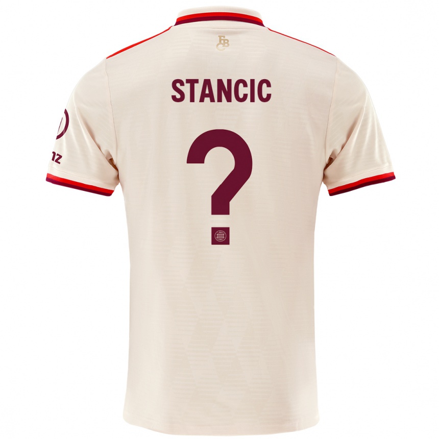 Mujer Fútbol Camiseta Luca Stancic #0 Lino Equipación Tercera 2024/25 Perú