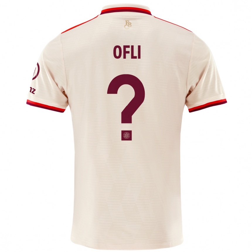 Mujer Fútbol Camiseta Deniz Ofli #0 Lino Equipación Tercera 2024/25 Perú