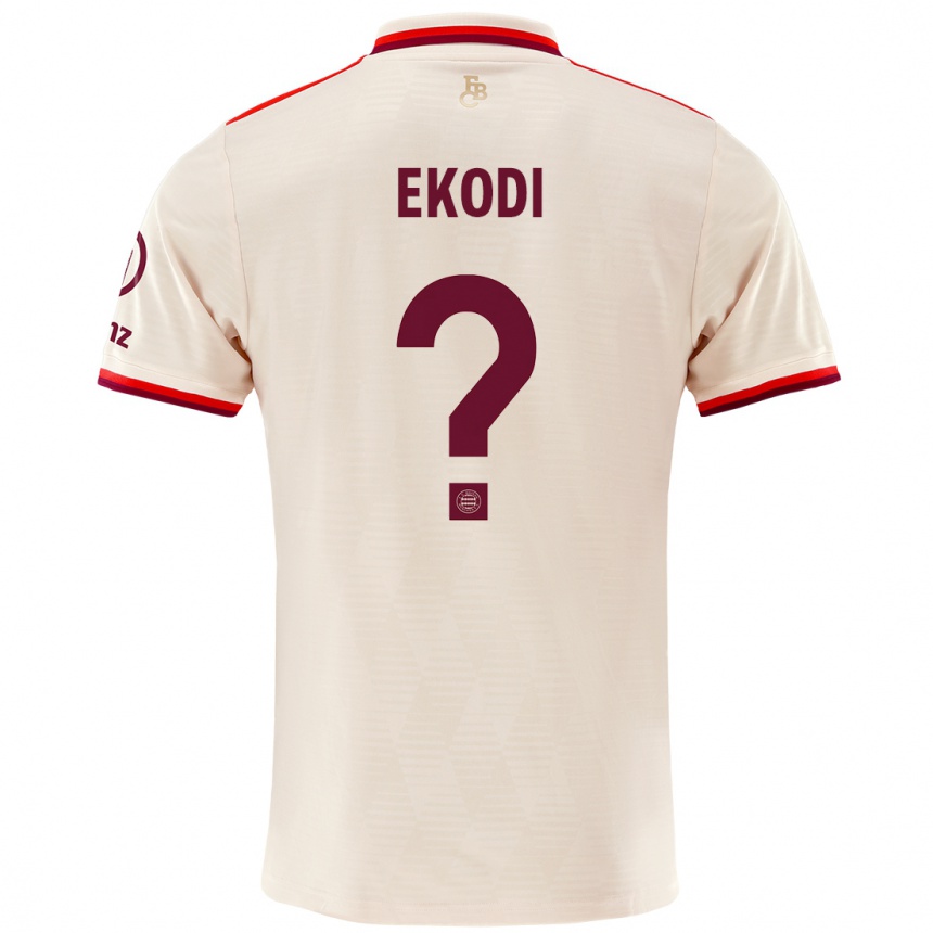 Mujer Fútbol Camiseta Michel Ekodi #0 Lino Equipación Tercera 2024/25 Perú