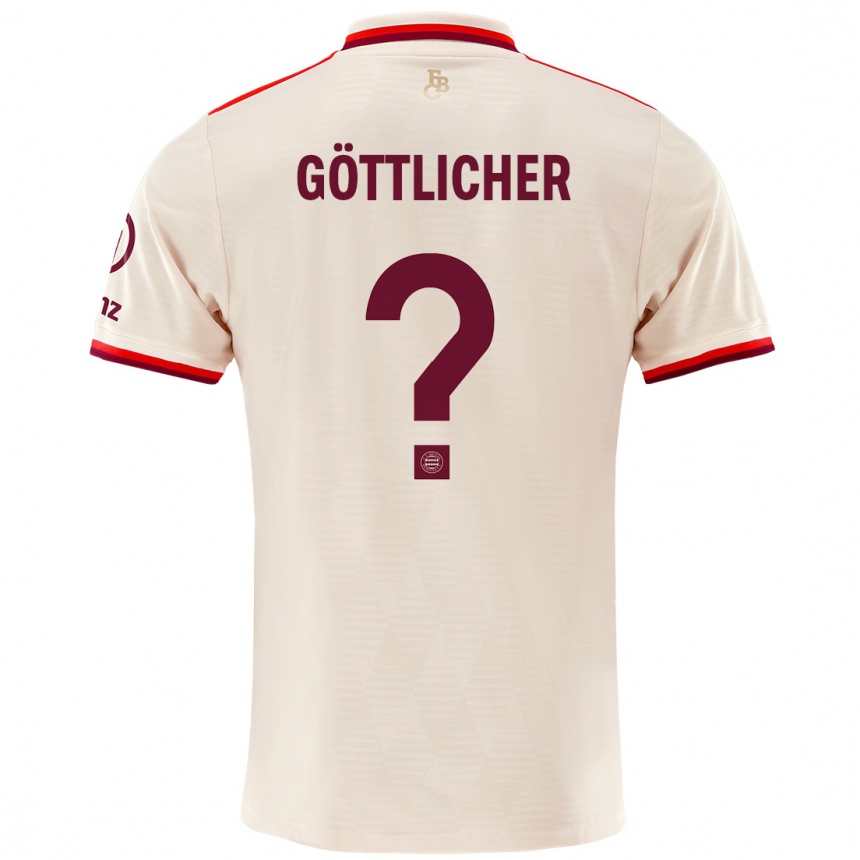 Mujer Fútbol Camiseta Moritz Göttlicher #0 Lino Equipación Tercera 2024/25 Perú