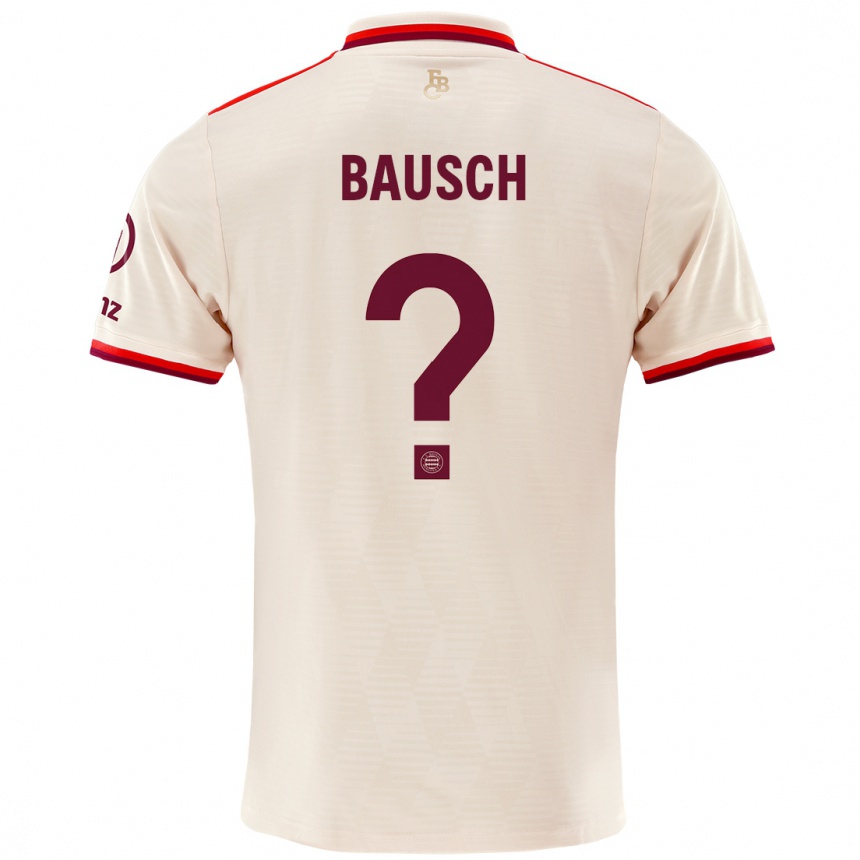 Mujer Fútbol Camiseta David Bausch #0 Lino Equipación Tercera 2024/25 Perú