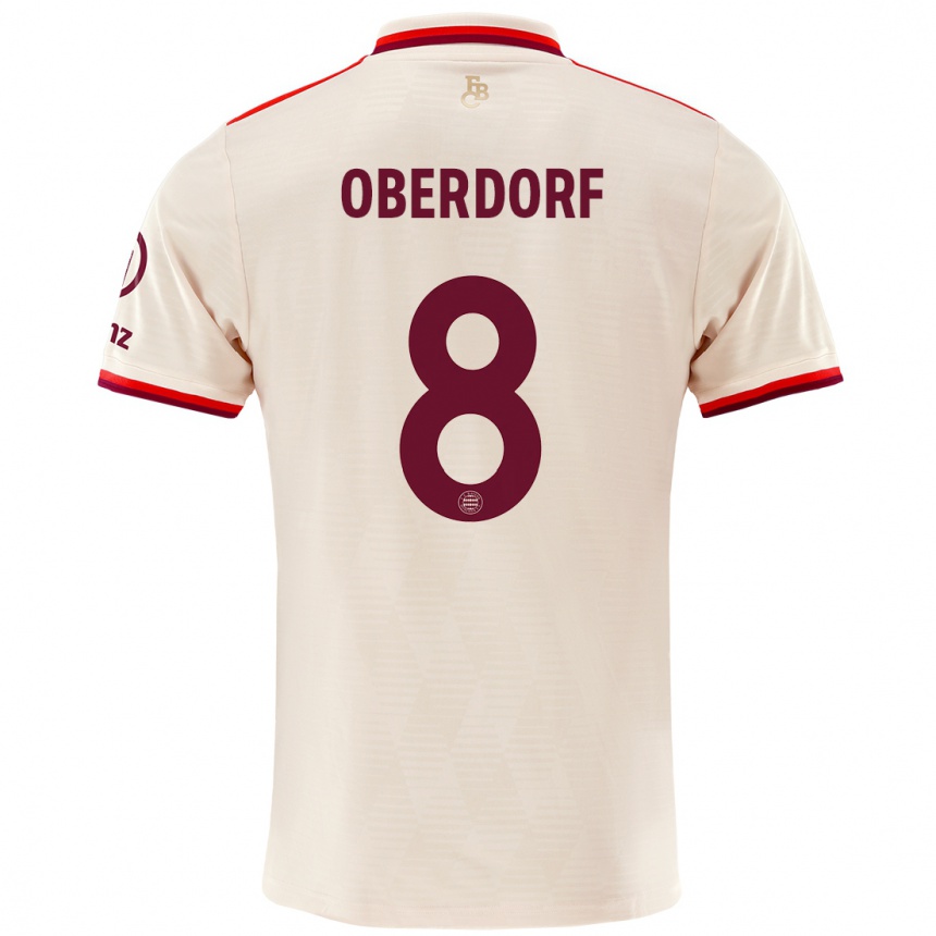 Mujer Fútbol Camiseta Lena Oberdorf #8 Lino Equipación Tercera 2024/25 Perú