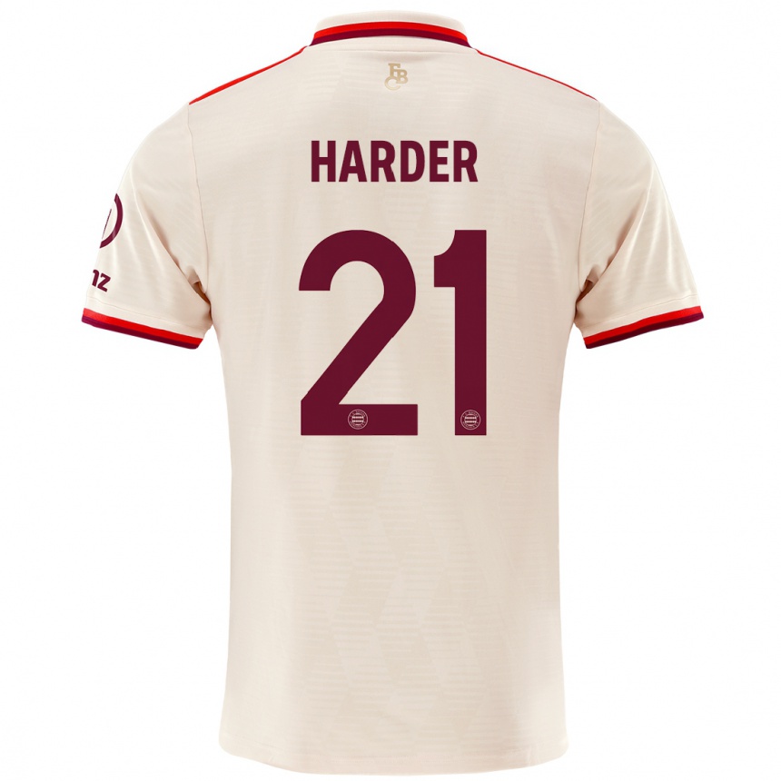 Mujer Fútbol Camiseta Pernille Harder #21 Lino Equipación Tercera 2024/25 Perú