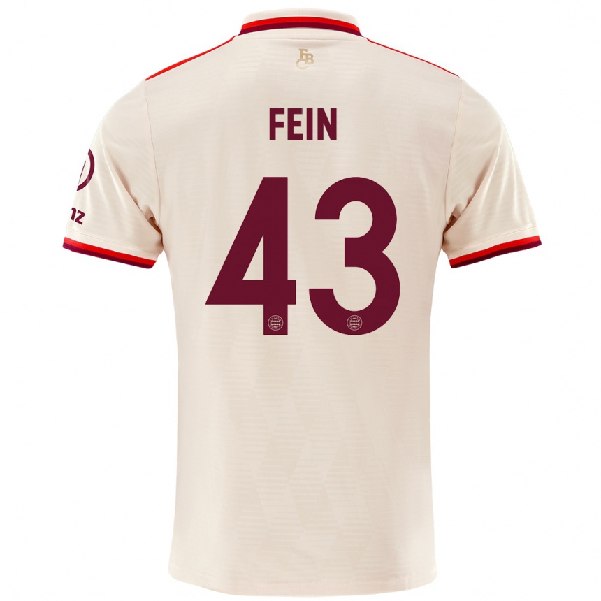 Mujer Fútbol Camiseta Adrian Fein #43 Lino Equipación Tercera 2024/25 Perú