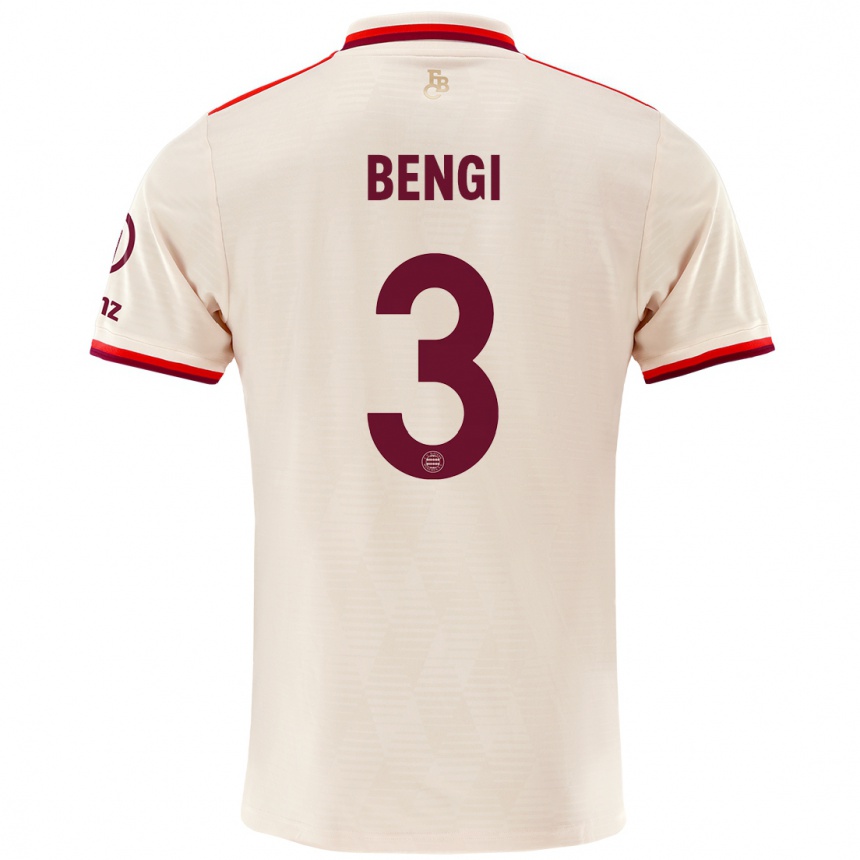 Mujer Fútbol Camiseta Kaan Bengi #3 Lino Equipación Tercera 2024/25 Perú